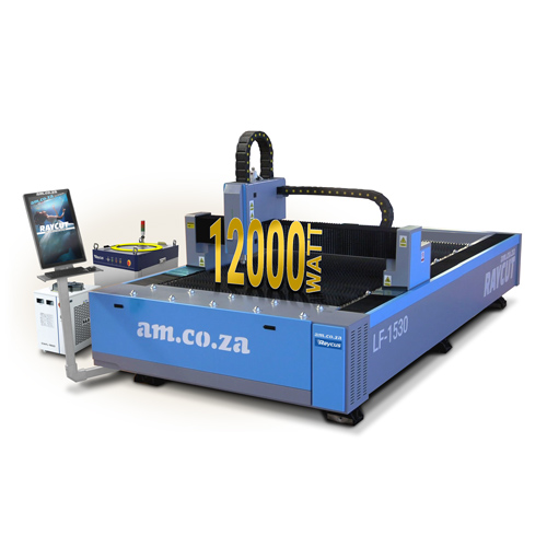 LF-1530/12000: RAYCUT FSCUT Control System & Cutting Head High Precision 12000W Fiber Laser CNC Sheet Ferrous-Metal Cutting Machine, 1530x3050 Cutting Table Complete Unit